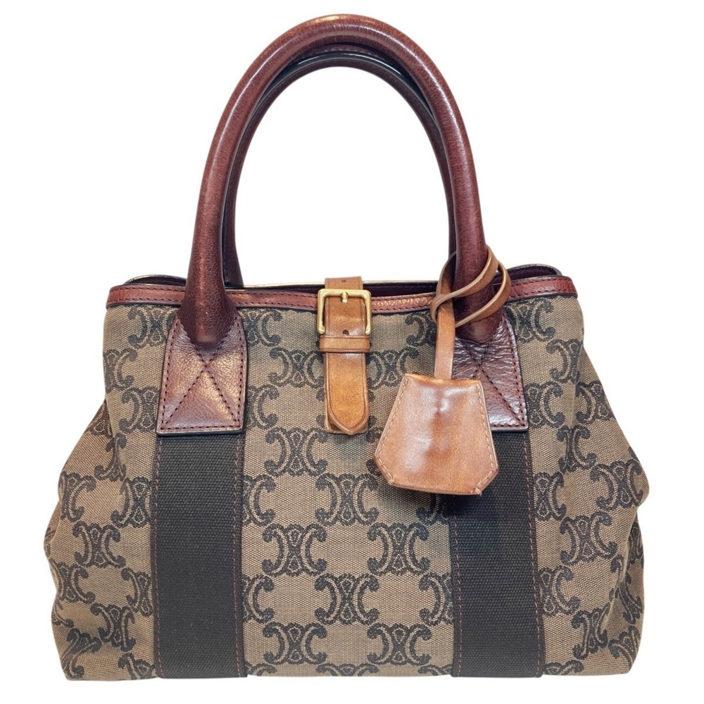 Celine Macadam canvas and leather tote bag - Picture 1 of 9